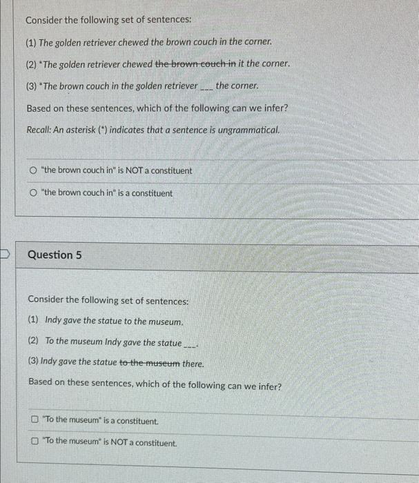 Pick the two best ways to determine the lexical | Chegg.com