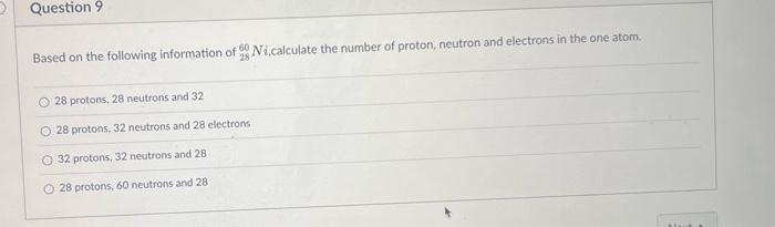 Solved Based on the following information of 2860Ni, | Chegg.com