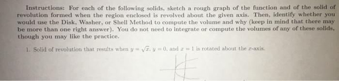 Solved Instructions: For each of the following solids, | Chegg.com