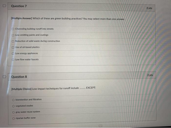 Solved U Question 7 2 pts [Multiple Answer] Which of these | Chegg.com