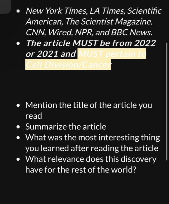 Solved - Mention the title of the article you read - | Chegg.com