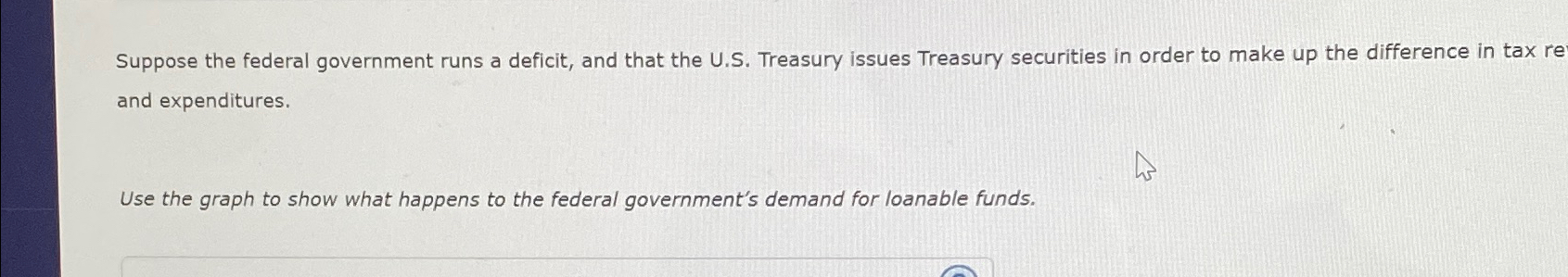 Solved Suppose the federal government runs a deficit, and | Chegg.com