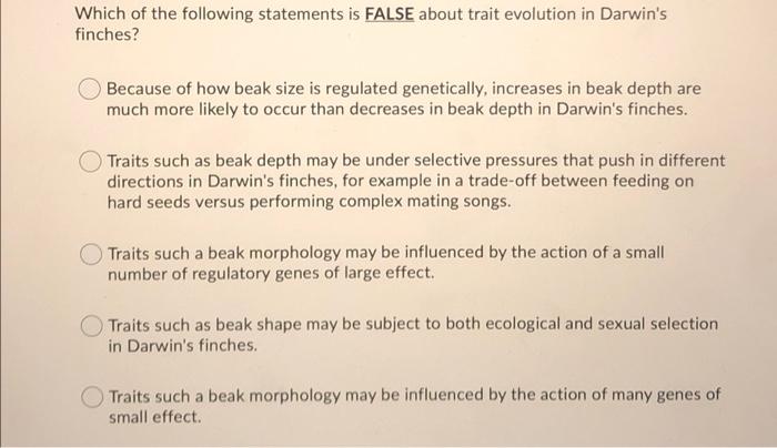 Solved For each statement below, indicate whether it is TRUE | Chegg.com