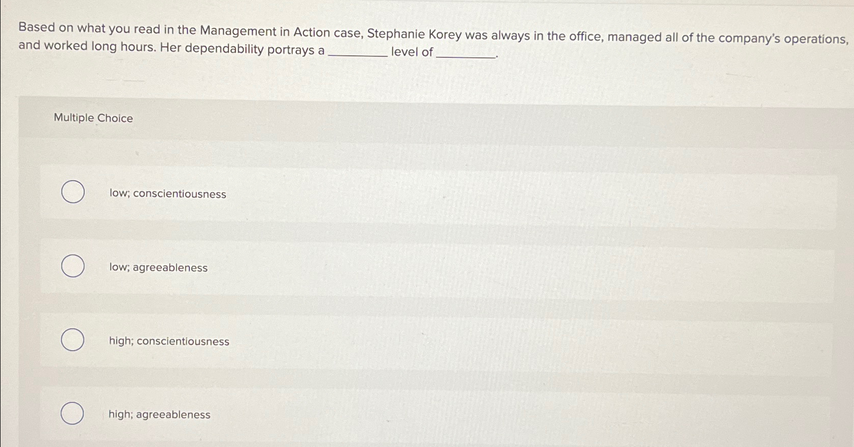 Solved Based on what you read in the Management in Action | Chegg.com