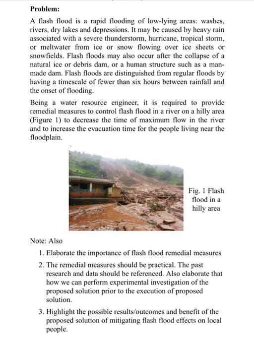 flooding problem solution essay