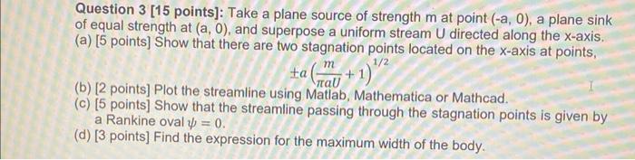 Question 3 [ 15 points]: Take a plane source of | Chegg.com