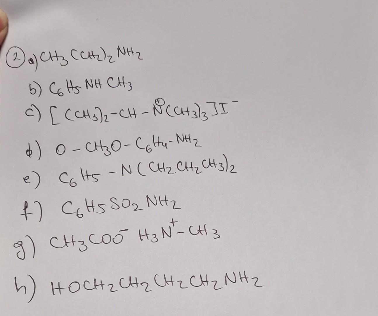 Solved C6H5NHCCH 3 Chegg