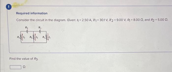 Solved Required information Consider the circuit in the | Chegg.com