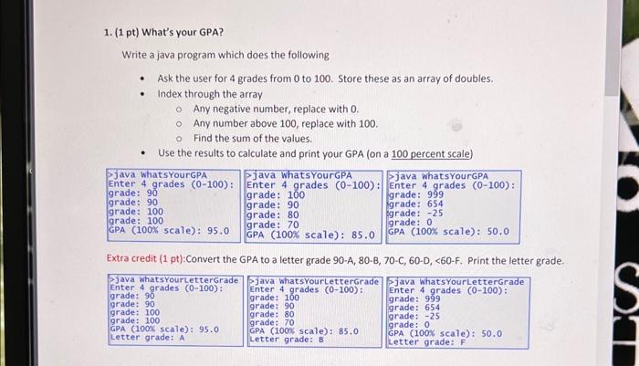 Solved using javaWrite a java program which does the | Chegg.com