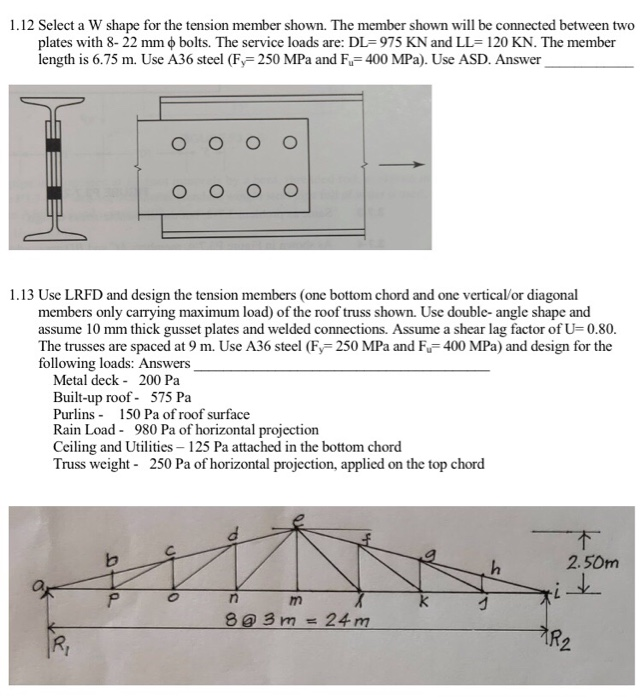 solved-1-9-a-wt9-x-17-5-of-a992-steel-f-345-mpa-and-f-chegg