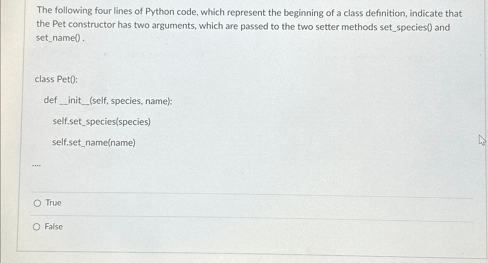 Solved The following four lines of Python code, which | Chegg.com