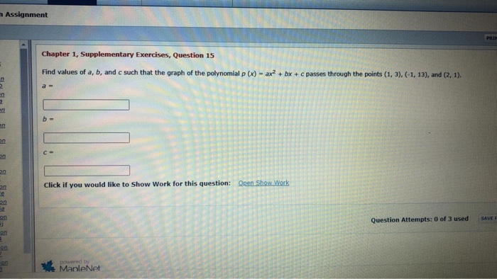 Solved Assignment Chapter 1, Supplementary Exercises, | Chegg.com