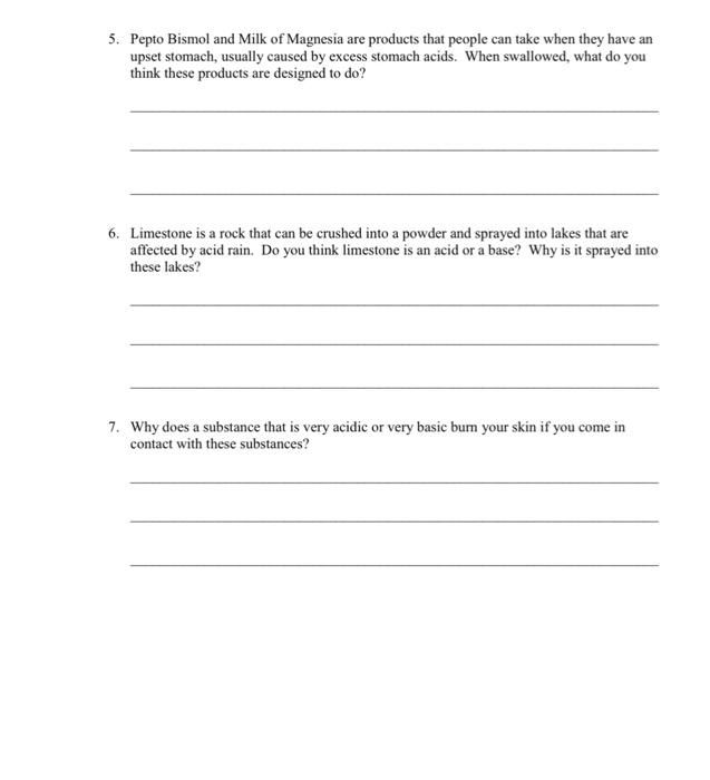 Solved Acids, Bases and pH Activity The term pH is simply a | Chegg.com