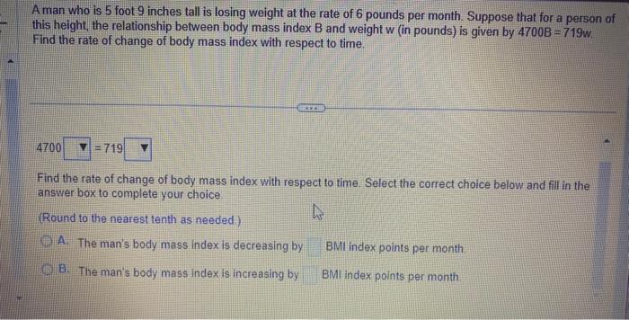 ideal weight for male 5 foot 9 inches tall