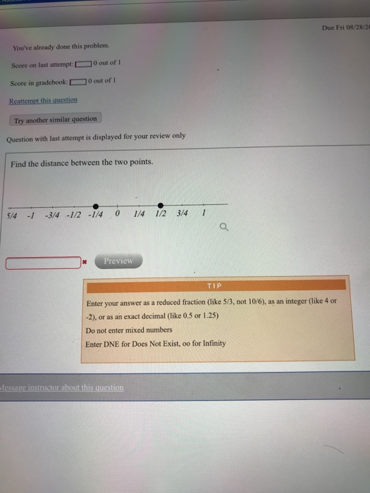Solved Due Fri 08/28/20 You've already done this problem. | Chegg.com