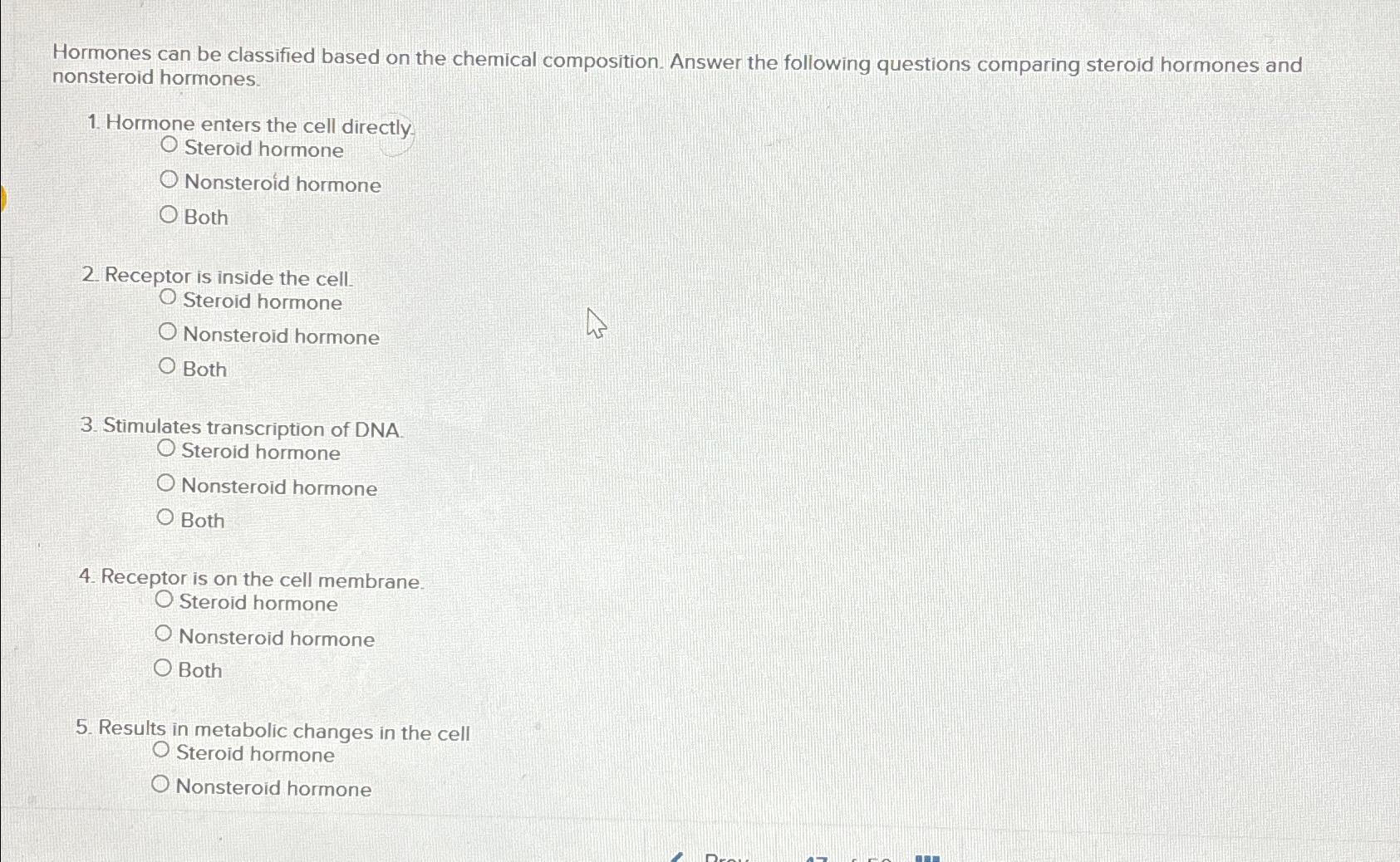 solved-hormones-can-be-classified-based-on-the-chemical-chegg