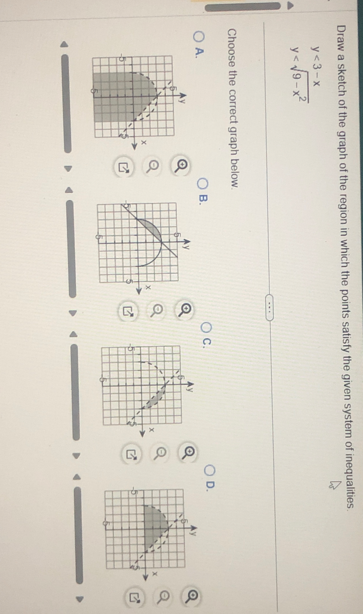 Solved Draw a sketch of the graph of the region in which the | Chegg.com