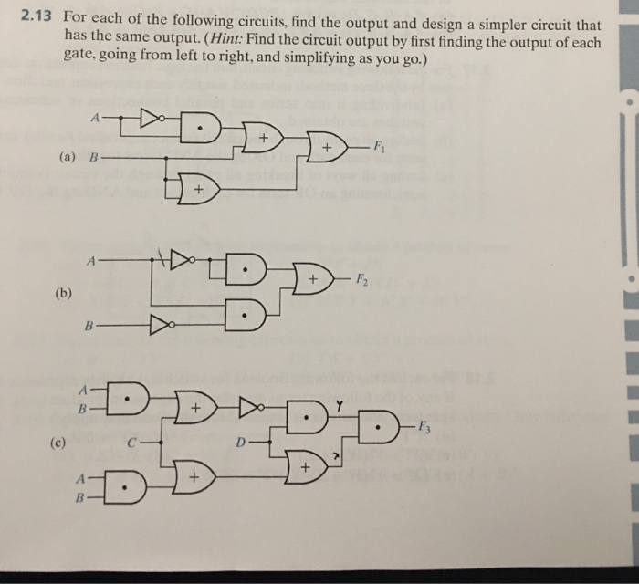 Solved 2.13 For each of the following circuits, find the | Chegg.com