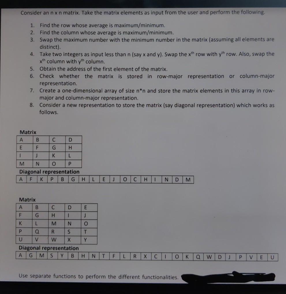 Solved Read question completely.Code in C language .Use | Chegg.com