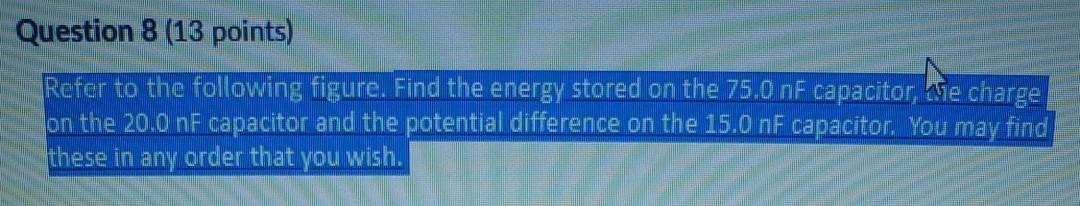 Solved Question 8 (13 points) Refer to the following figure. | Chegg.com