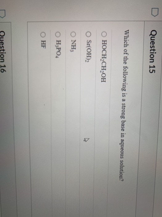 Solved Question 13 5 pts Which of the following solutions | Chegg.com