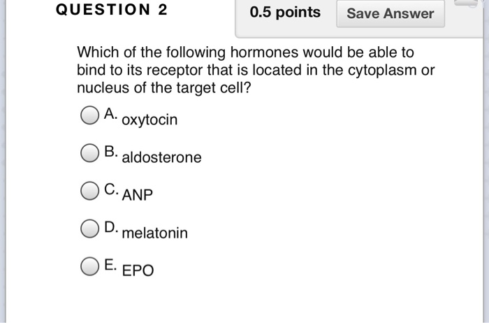 Solved QUESTION 2 0.5 points Save Answer Which of the | Chegg.com