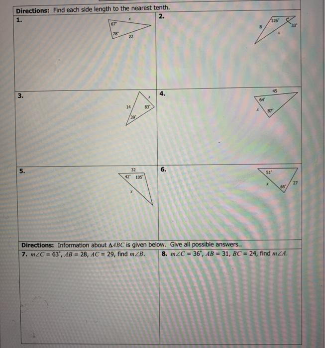 Solved Directions: Find each side length to the nearest ten | Chegg.com