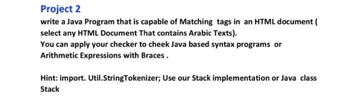 Solved Project 2 write a Java Program that is capable of | Chegg.com