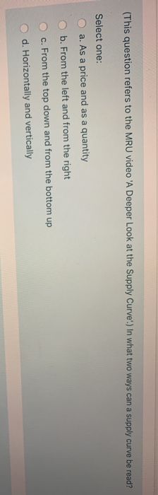 Solved This Question Refers To The MRU Video A Deeper Look Chegg