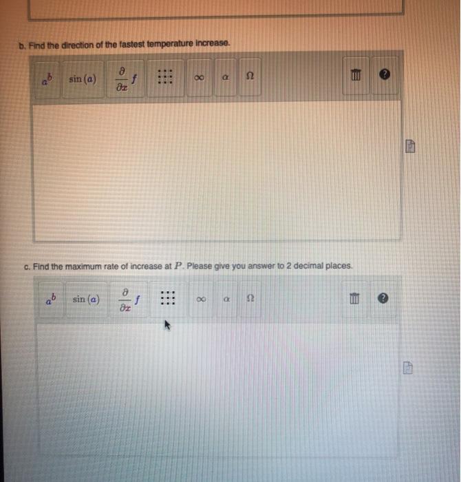 Solved Question 4 6 points The temperature at a point | Chegg.com