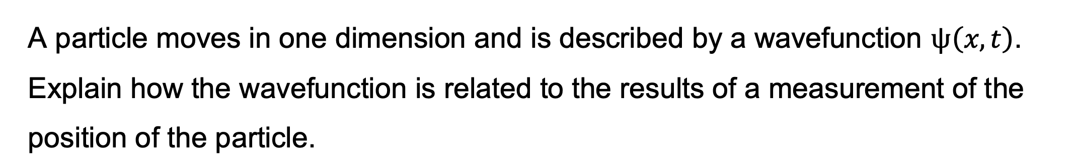 Solved A particle moves in one dimension and is described by | Chegg.com