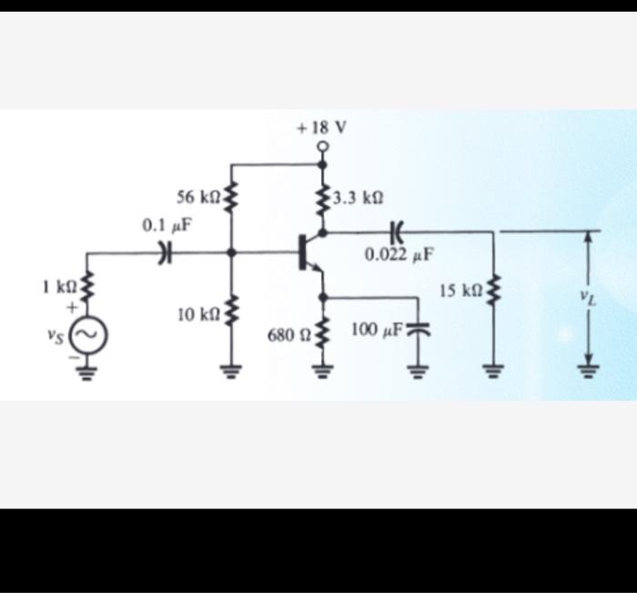 Solved The common-base amplifier in Figure 3-32(a) has rs = | Chegg.com