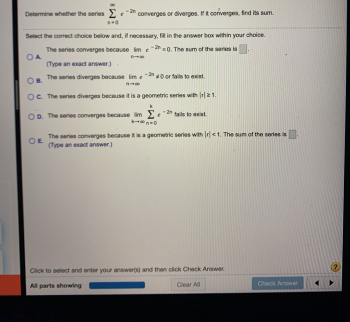 Solved Find The Sum The Series Below 1 In N 3 1 1 In Chegg Com