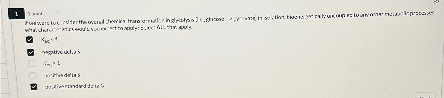 Solved 11 ﻿pointIf we were to consider the overall chemical | Chegg.com