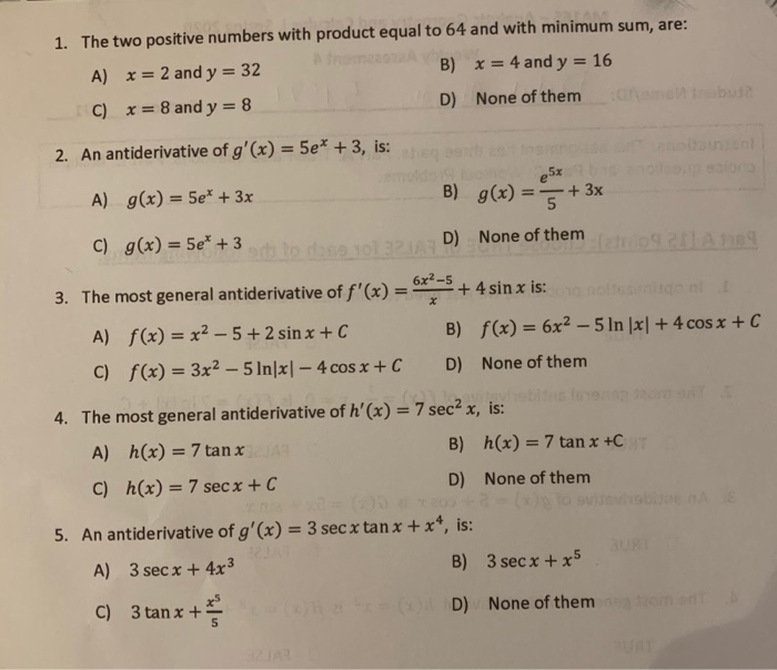 Solved 1. In optimization problems, we just need to minimize | Chegg.com