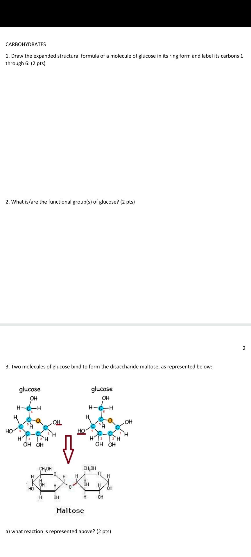 Solved 1 Draw The Expanded Structural Formula Of A Molecule