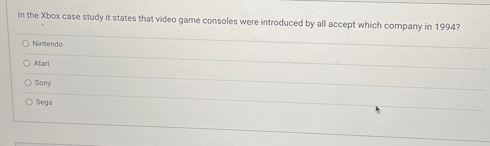 Solved In the Xbox case study it states that video game | Chegg.com
