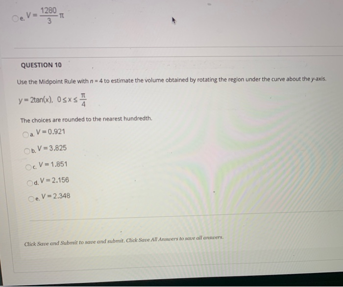 Solved Question Completion Status: Find the volume of the | Chegg.com