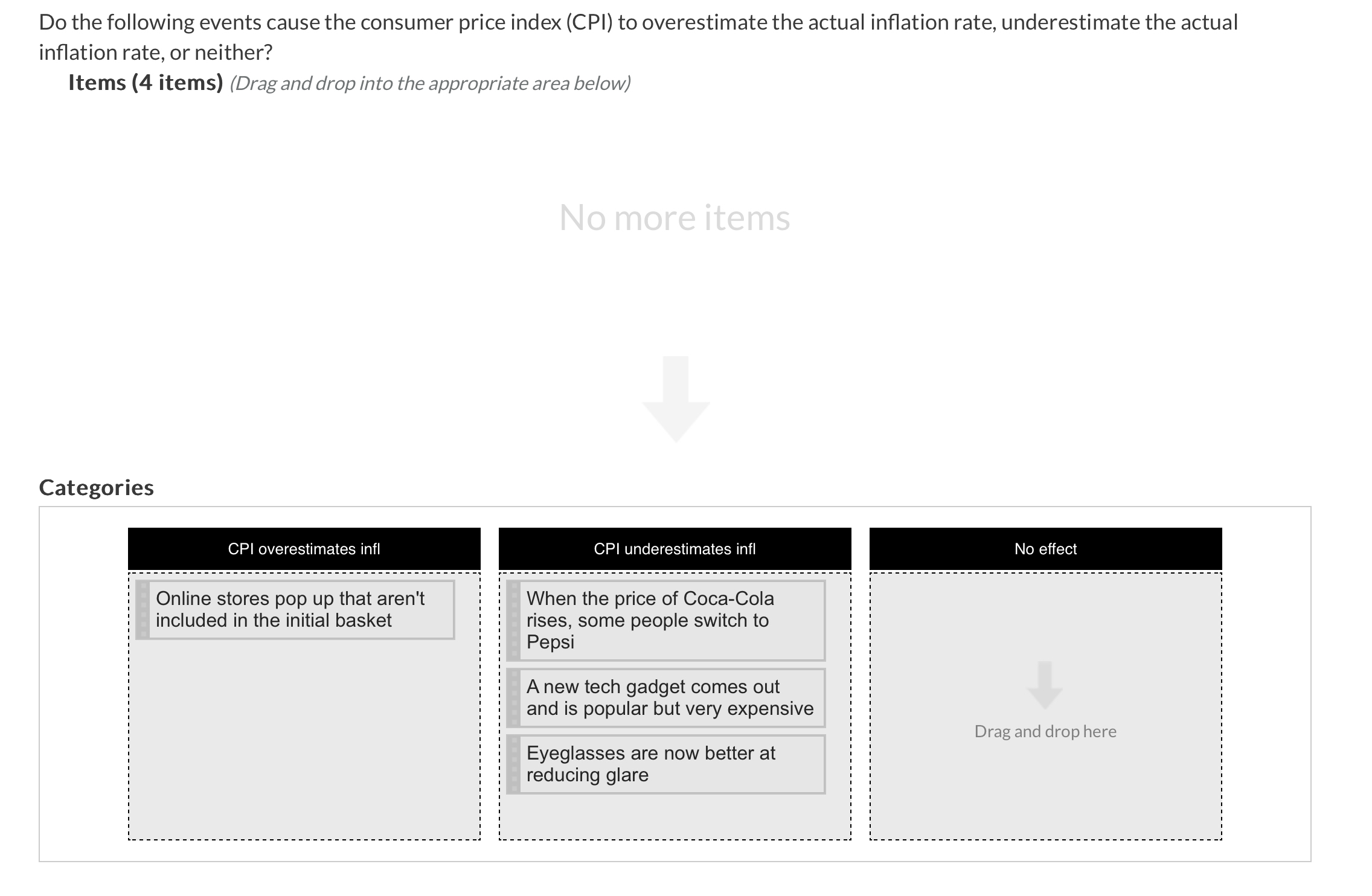 Solved Do the following events cause the consumer price | Chegg.com