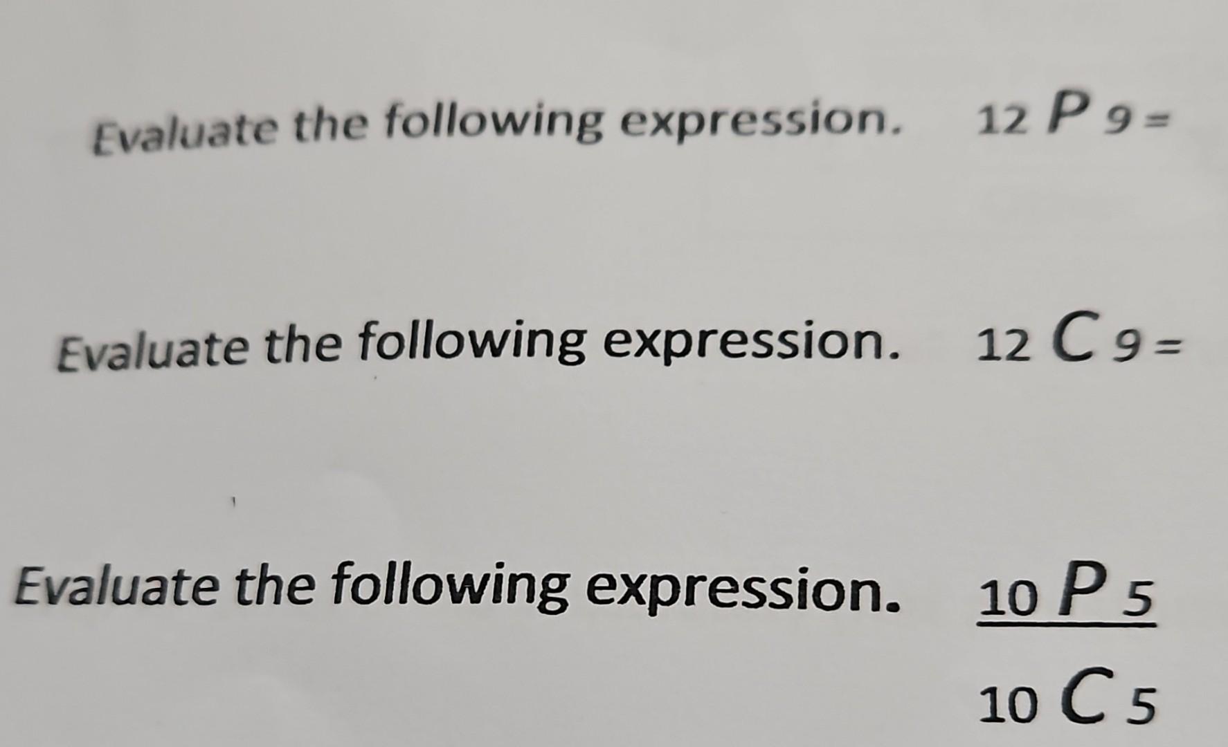 evaluate the expression. 9