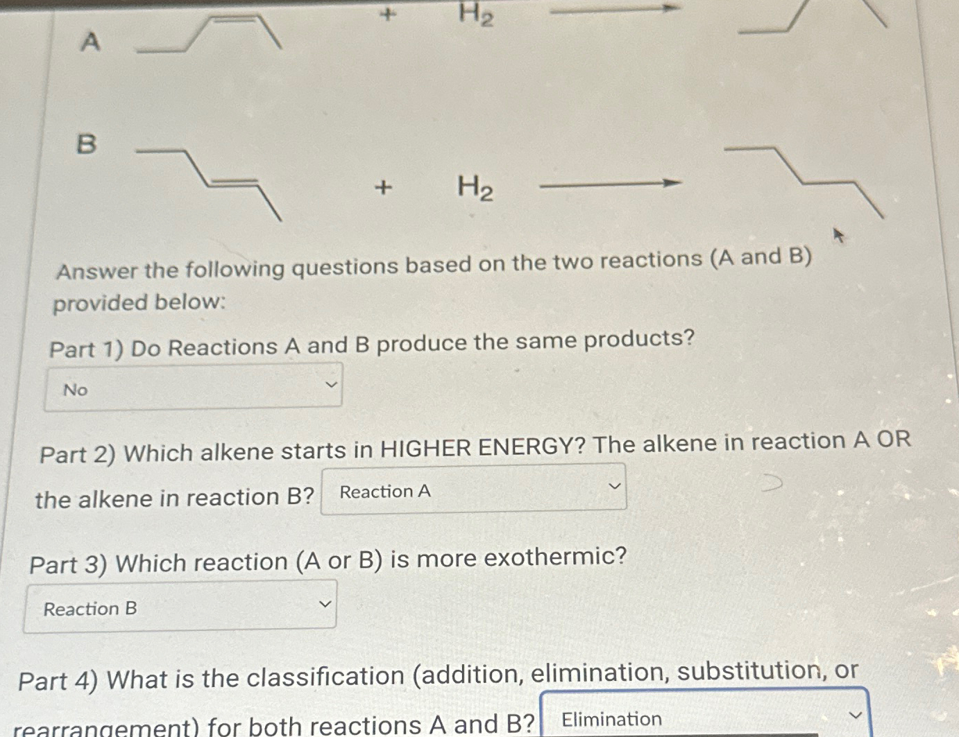 Solved ABAnswer the following questions based on the two | Chegg.com