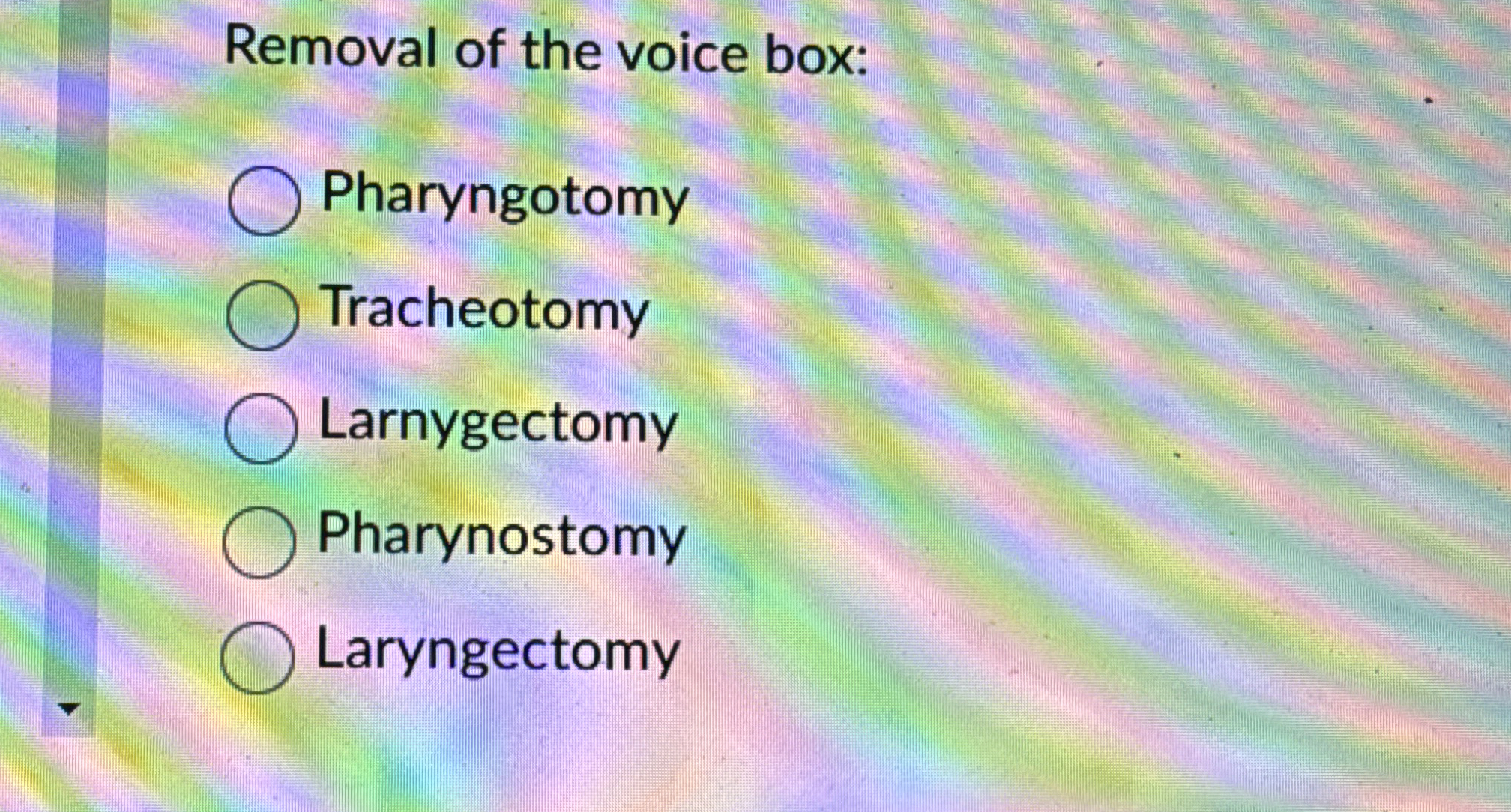 Solved Removal of the voice
