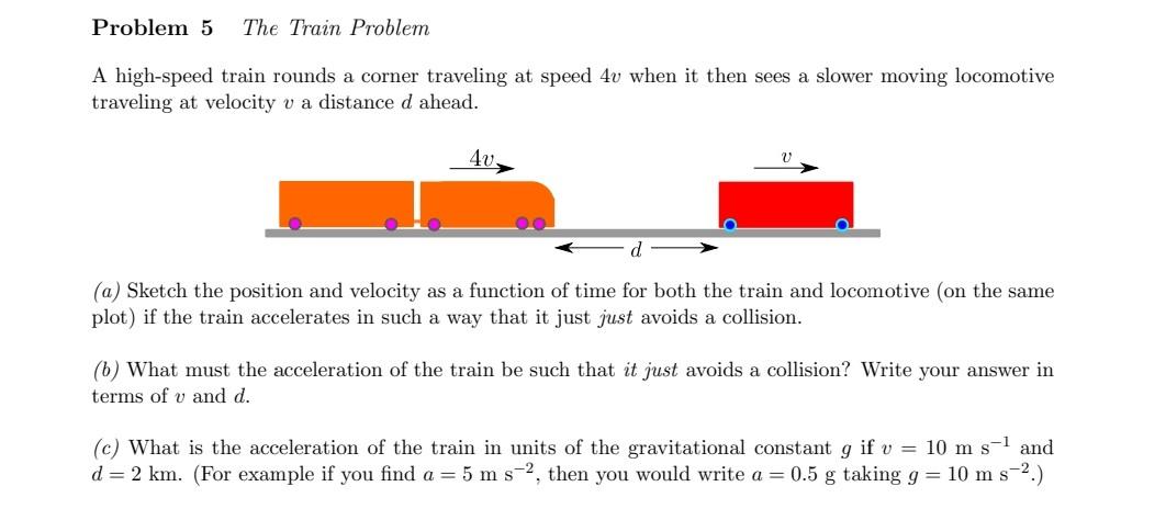 train speed problem solving