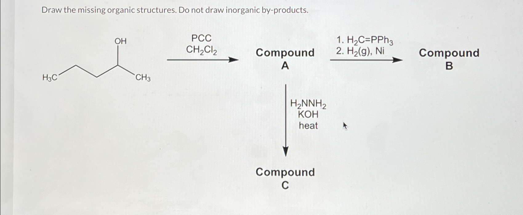 Solved Draw the missing organic structures. Do not draw