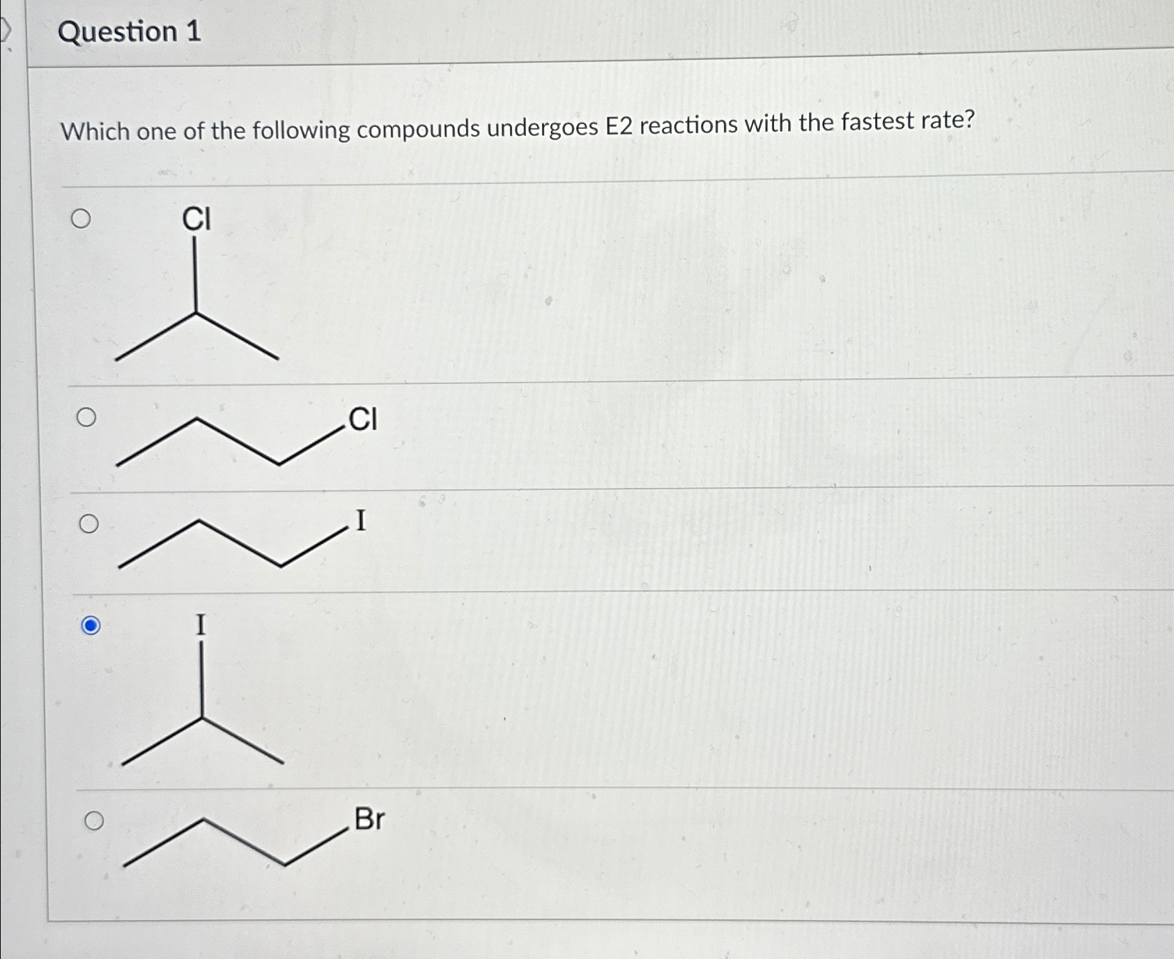 Solved Question 1Which one of the following compounds | Chegg.com
