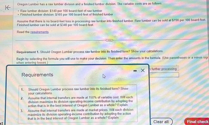 Solved can you show step by step calculations and what each | Chegg.com