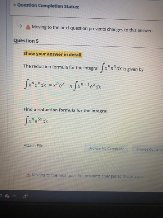 Solved * Question Completion Status: A Moving to the next | Chegg.com