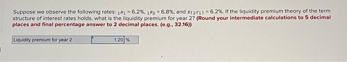Solved Suppose we observe the following rates: | Chegg.com