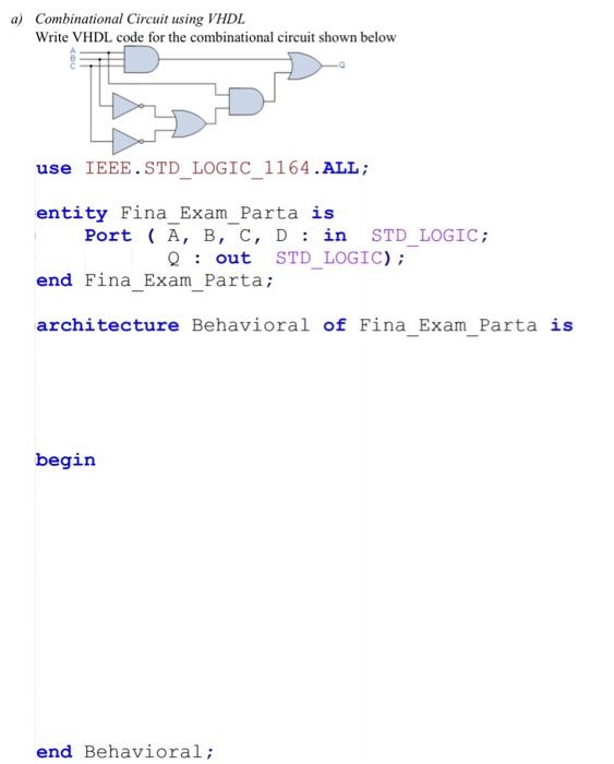 vhdl combinational assignment