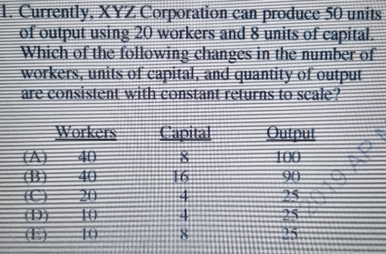 Solved currently xyz corporation can prodice 50 unitsof chegg
